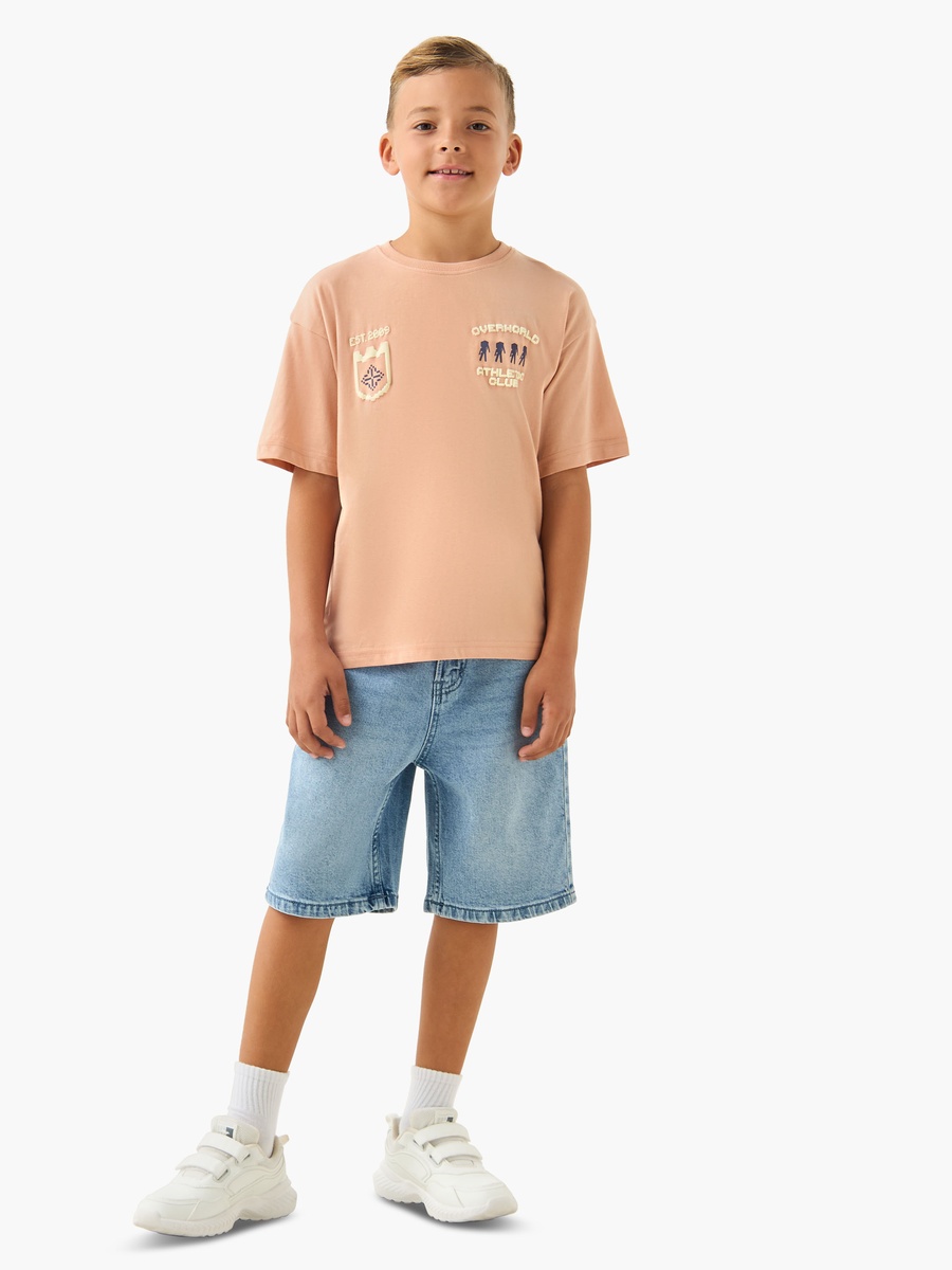 Crew Neck Short Sleeves T-Shirt with Graphic Print