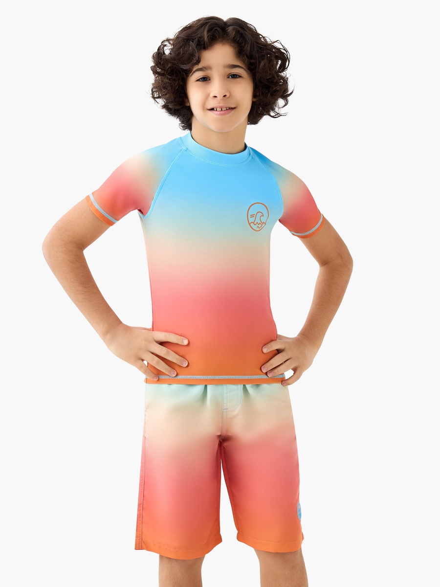 Ombre Print Rash Guard Set