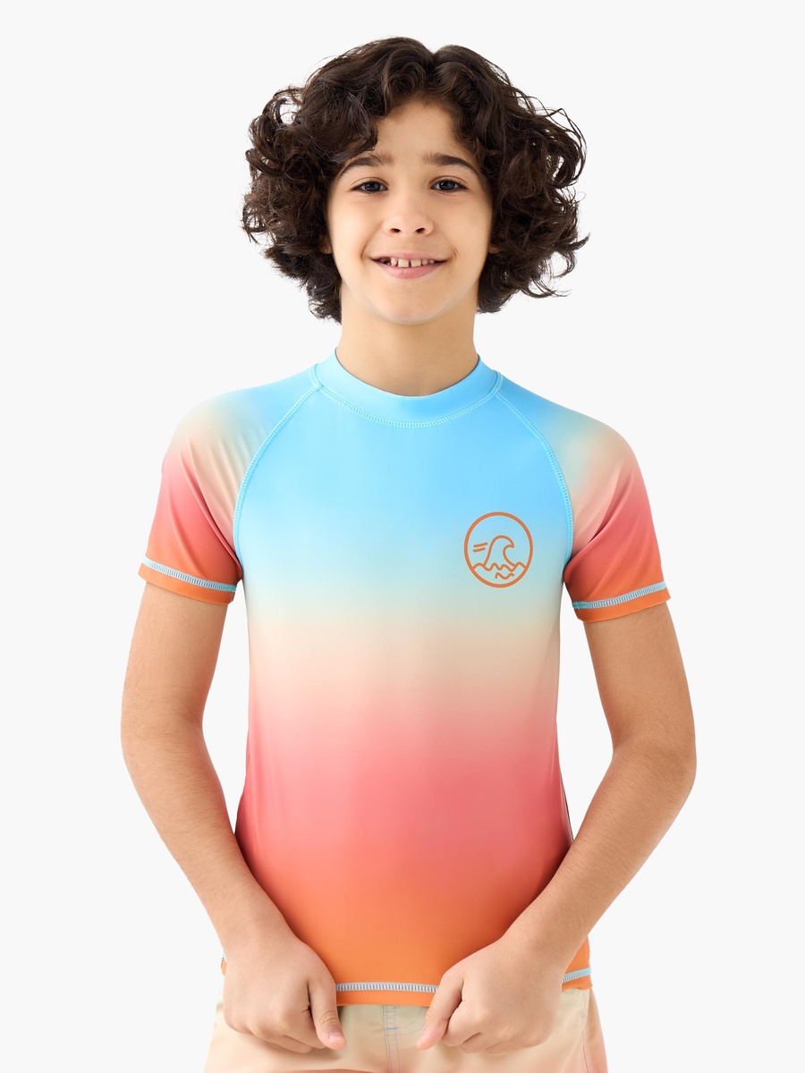 Ombre Print Rash Guard Set