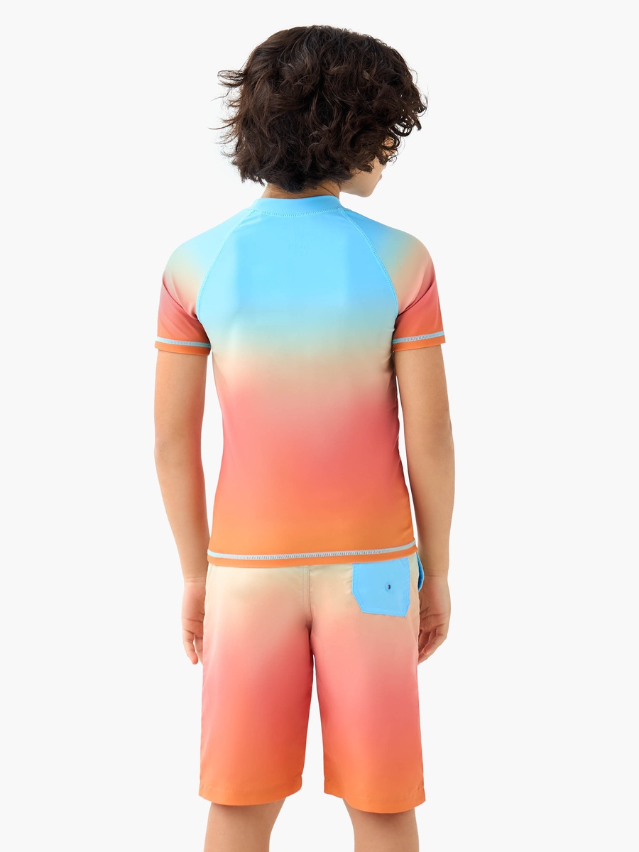 Ombre Print Rash Guard Set