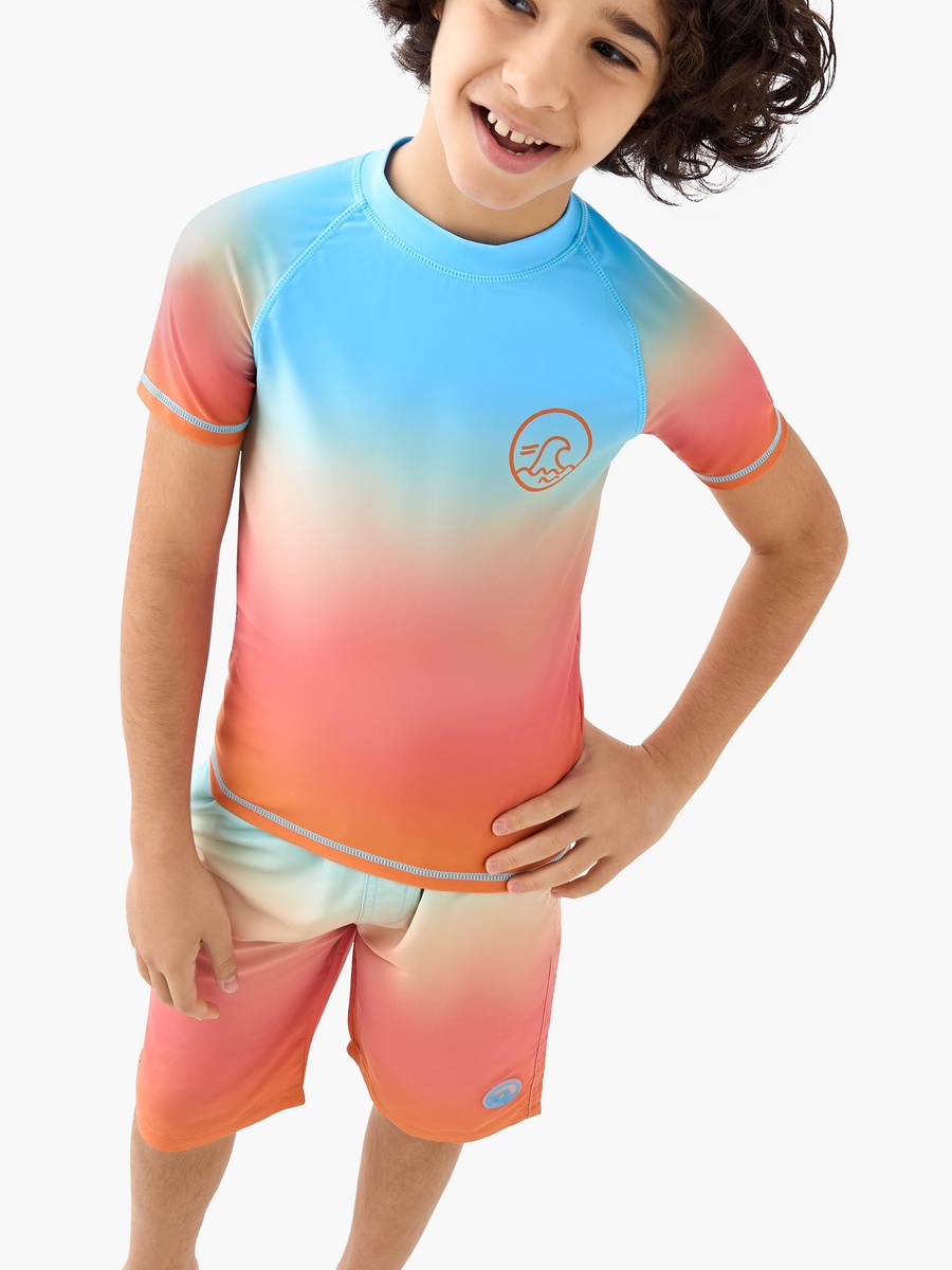Ombre Print Rash Guard Set