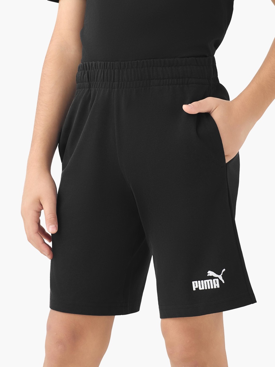 Knee Length Elasticated Shorts with Logo Print