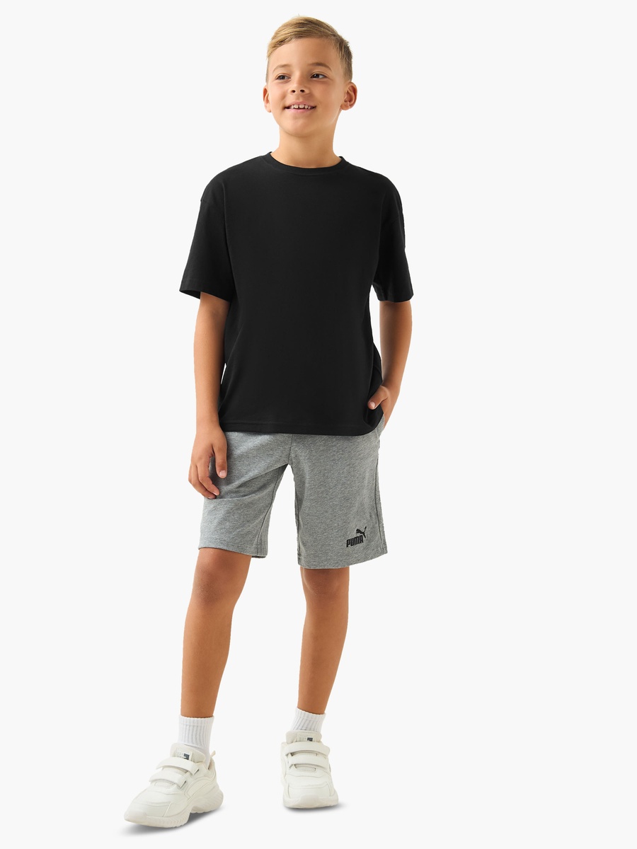 Knee Length Elasticated Waist Shorts with Logo Embroidery