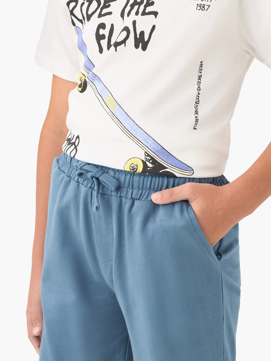 Elasticated Drawstring Shorts with Pockets