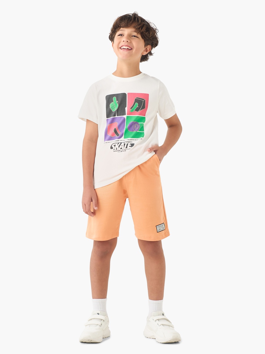 Elasticated Drawstring Shorts with Pockets