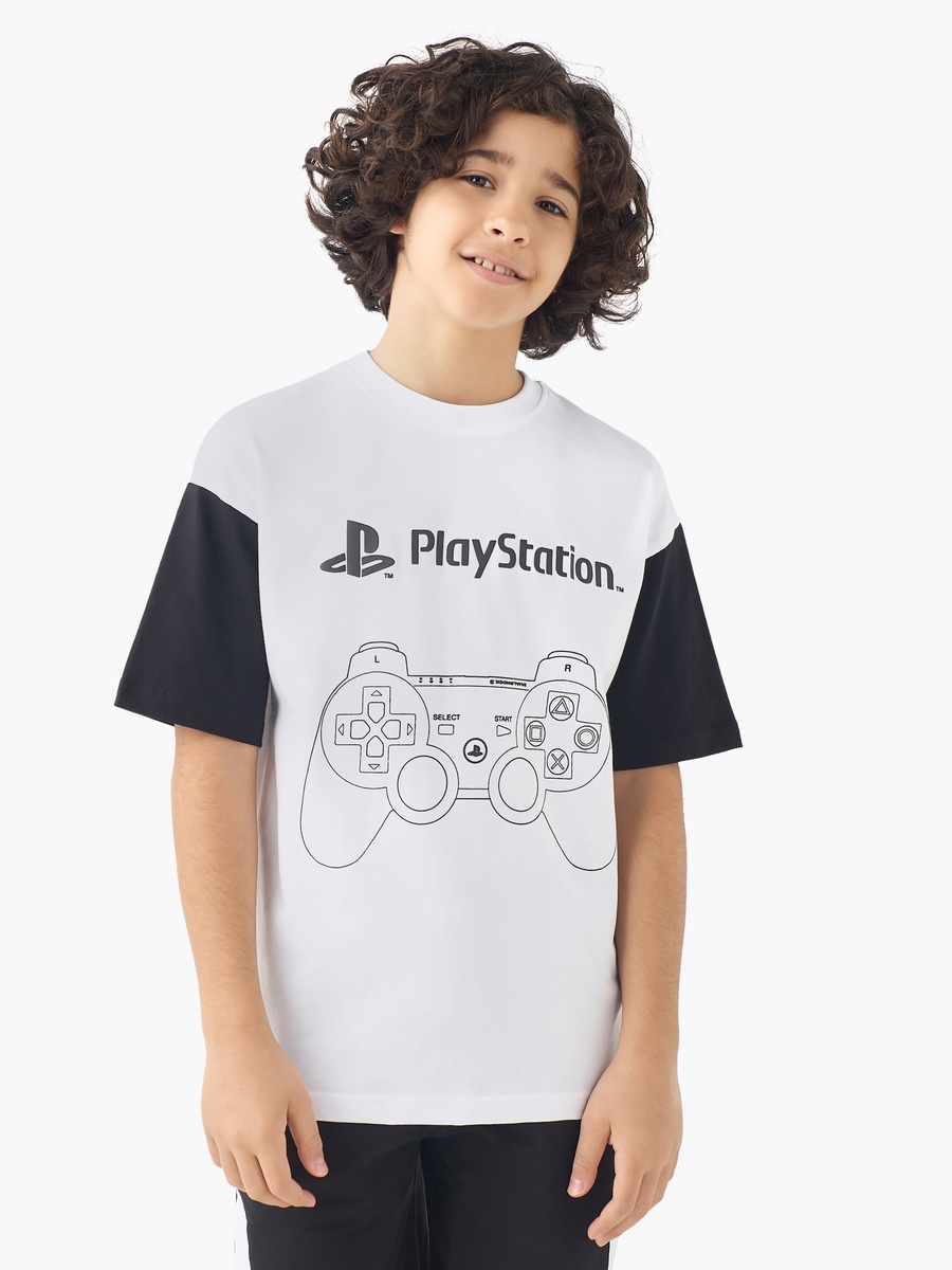 Crew Neck Short Sleeves T-Shirt and Shorts Set with Logo Print