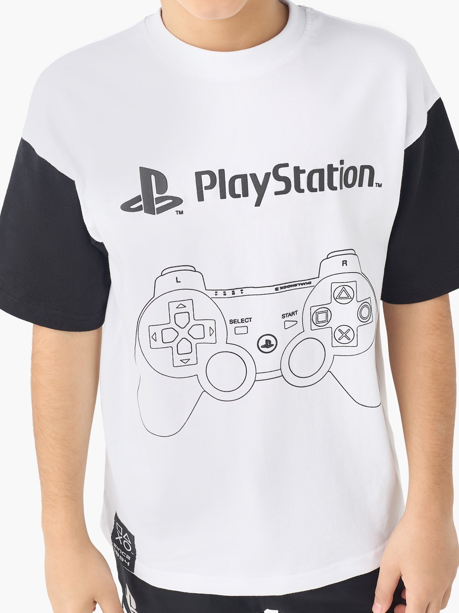 Crew Neck Short Sleeves T-Shirt and Shorts Set with Logo Print