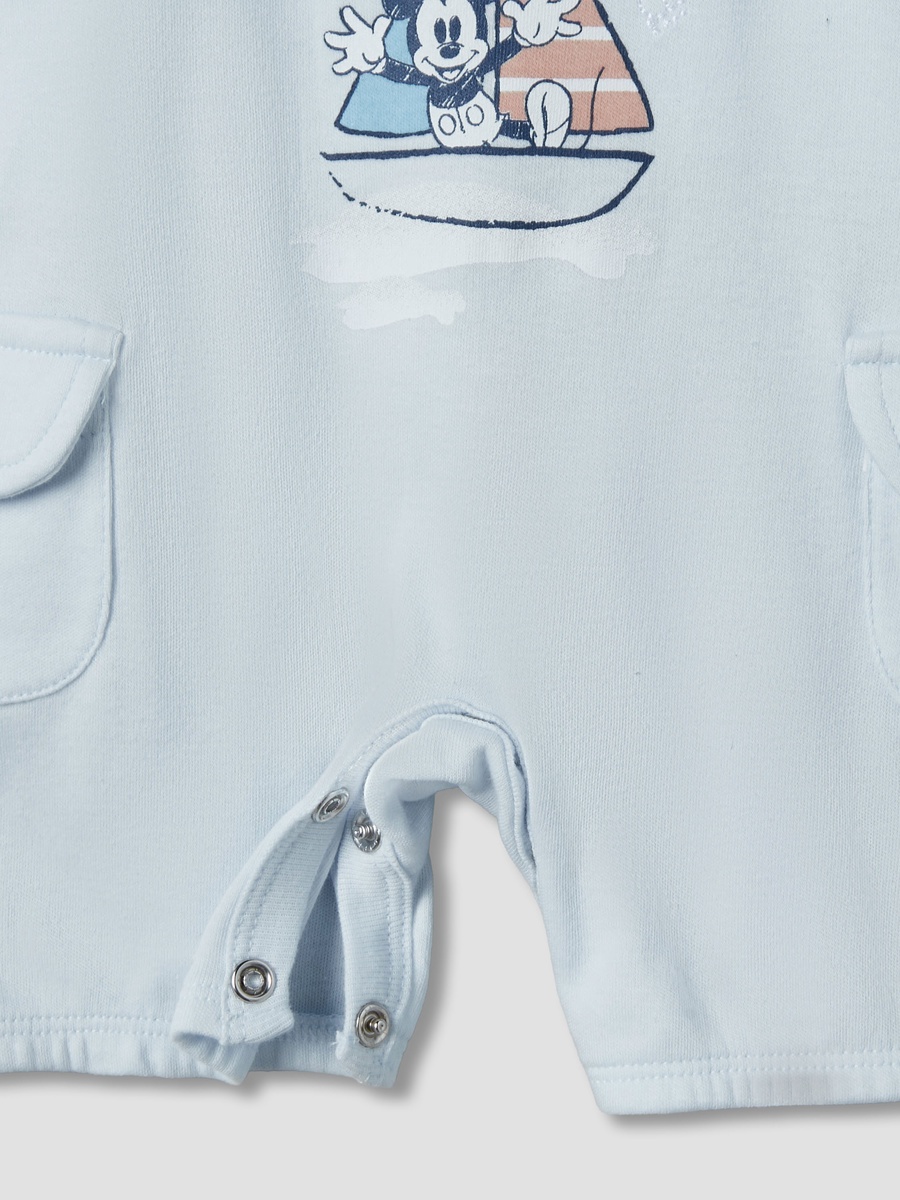 Round Neck Short Sleeve T-Shirt and Dungaree Set with Button Closure