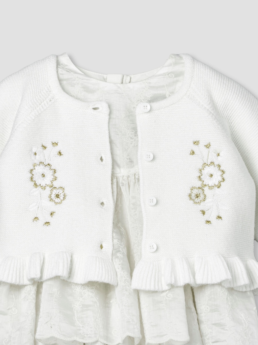 Set of 3 Clothing Gift Set with Floral Embroidery