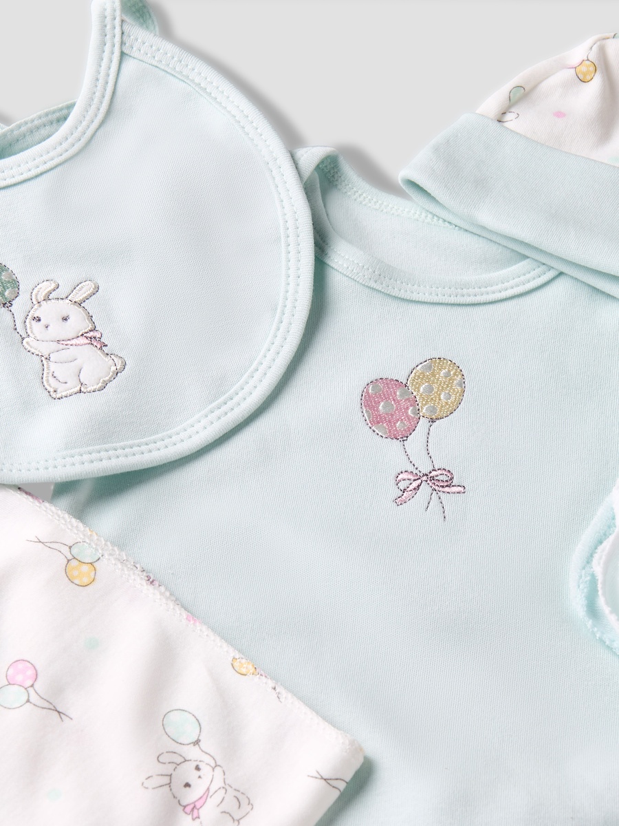 Set of 12 Clothing Gift Set with Bunny Print