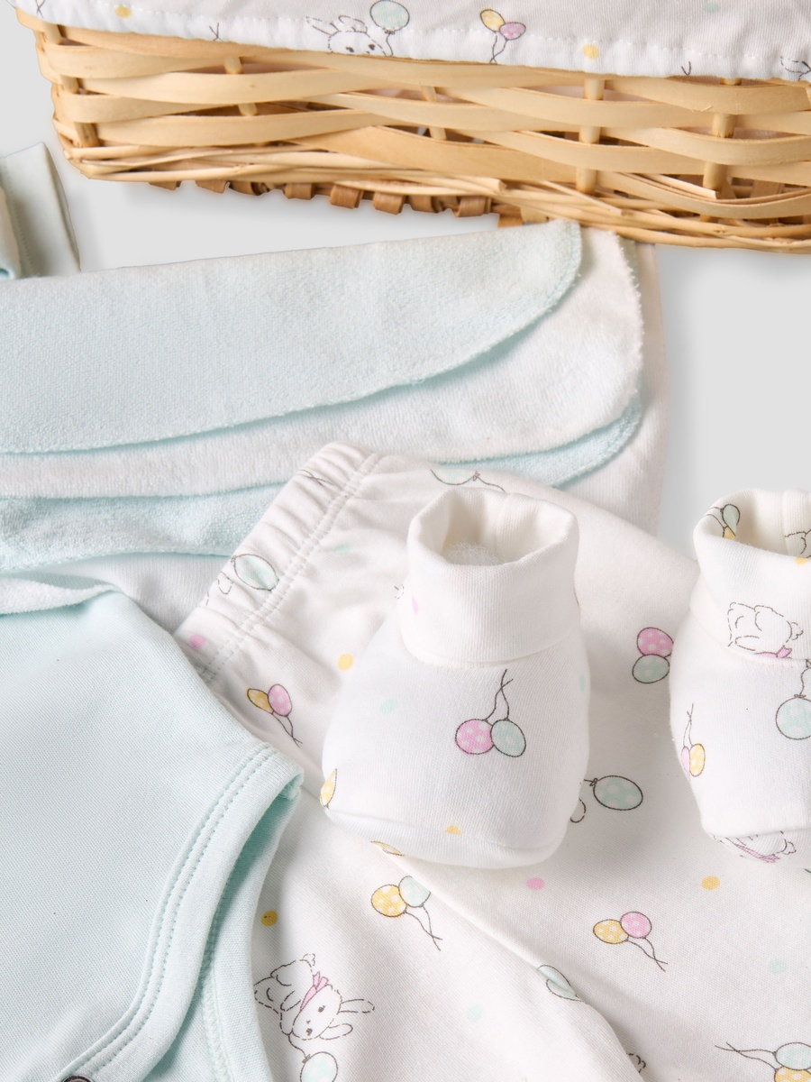 Set of 12 Clothing Gift Set with Bunny Print