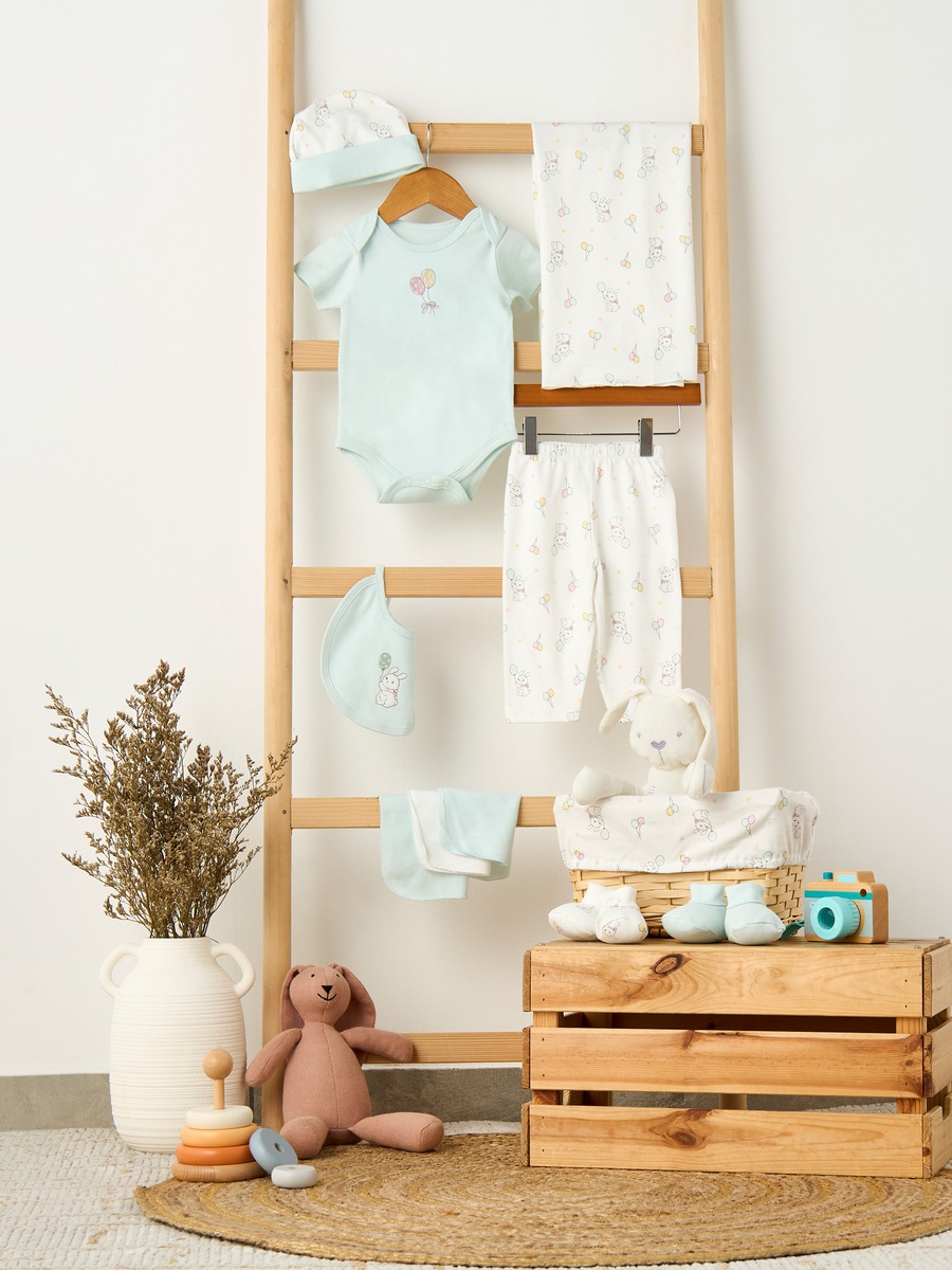 Set of 12 Clothing Gift Set with Bunny Print