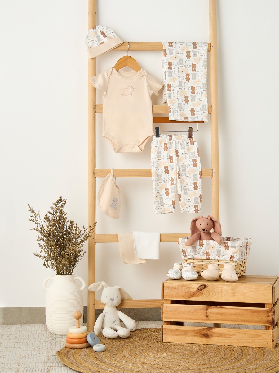 Set of 12 Clothing Gift Set with Bear Print