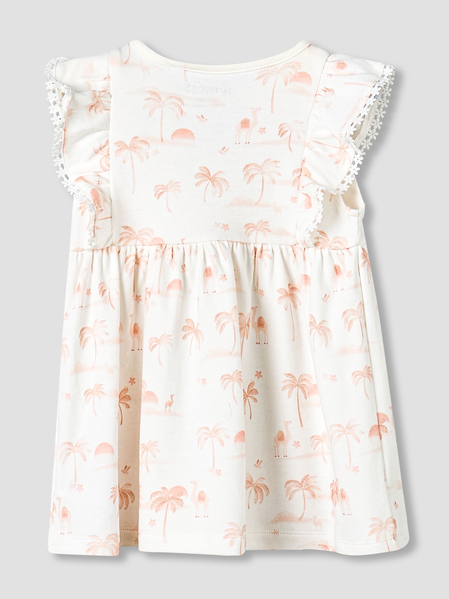 Round Neck Sleeveless Dress with Snap Button Closure