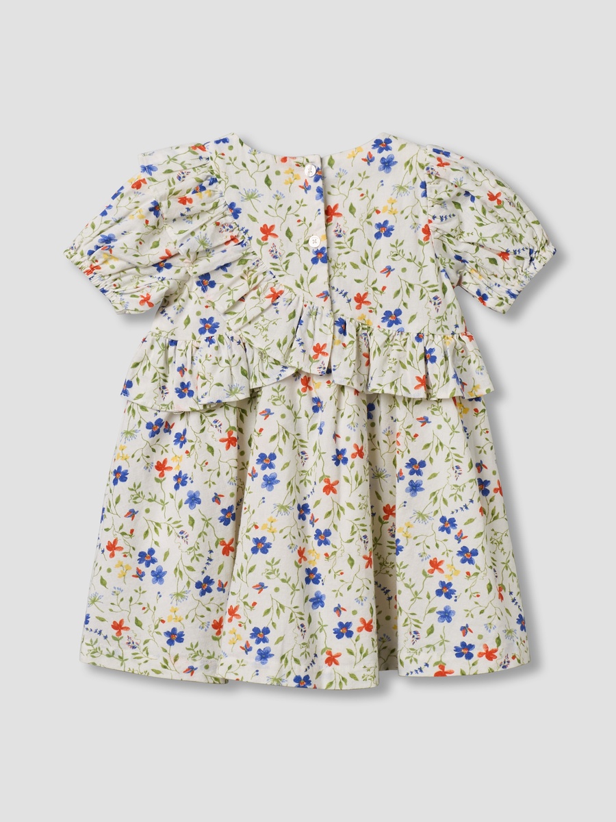 Round Neck Short Sleeves A-Line Dress with Headband