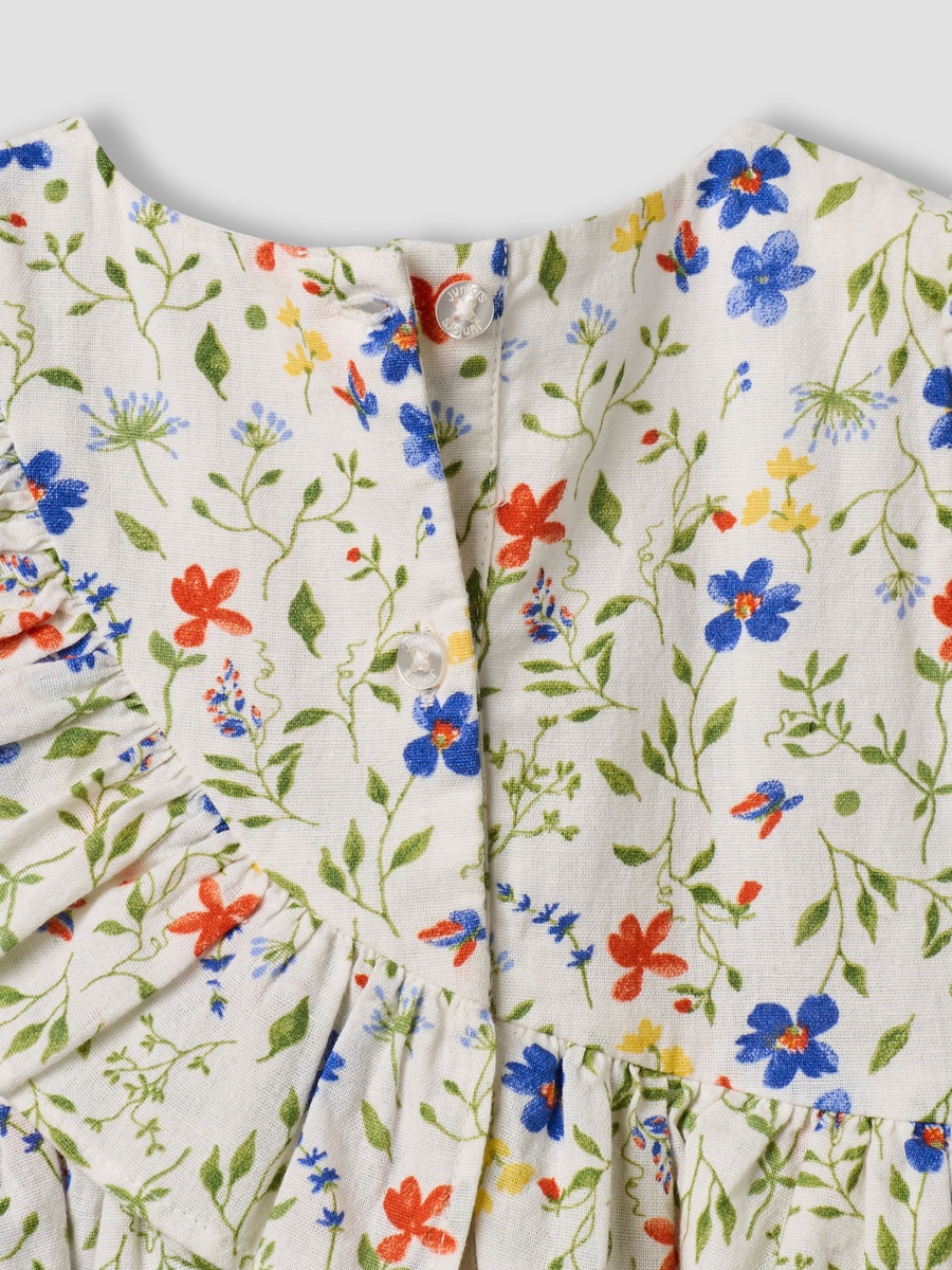 Round Neck Short Sleeves A-Line Dress with Headband
