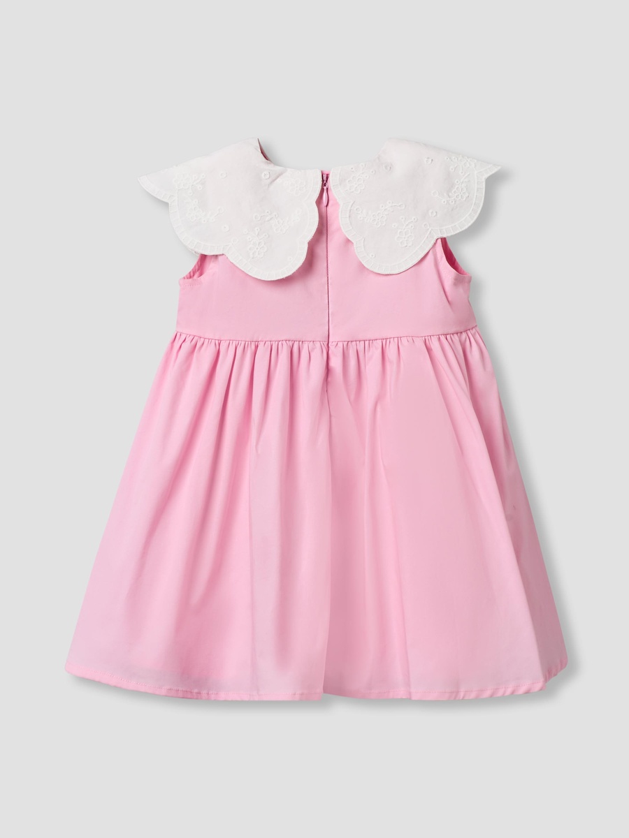 Round Neck Sleeveless Dress with Hello Kitty Applique