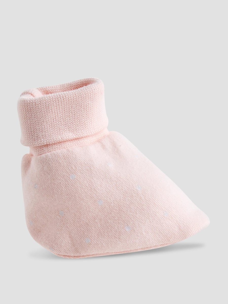 Pack of 2 Booties with Textured Hem