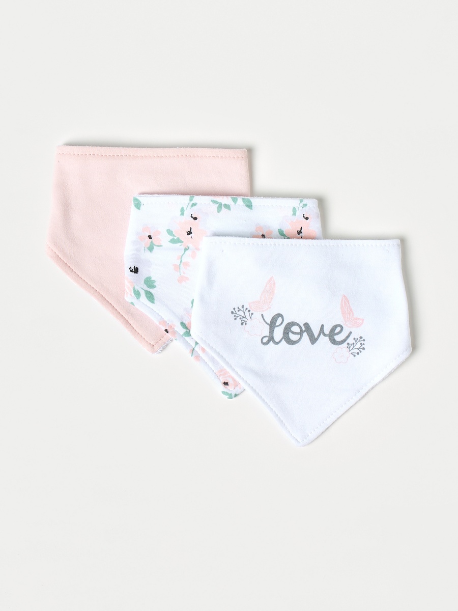5-Piece Printed Bib and Booties Set