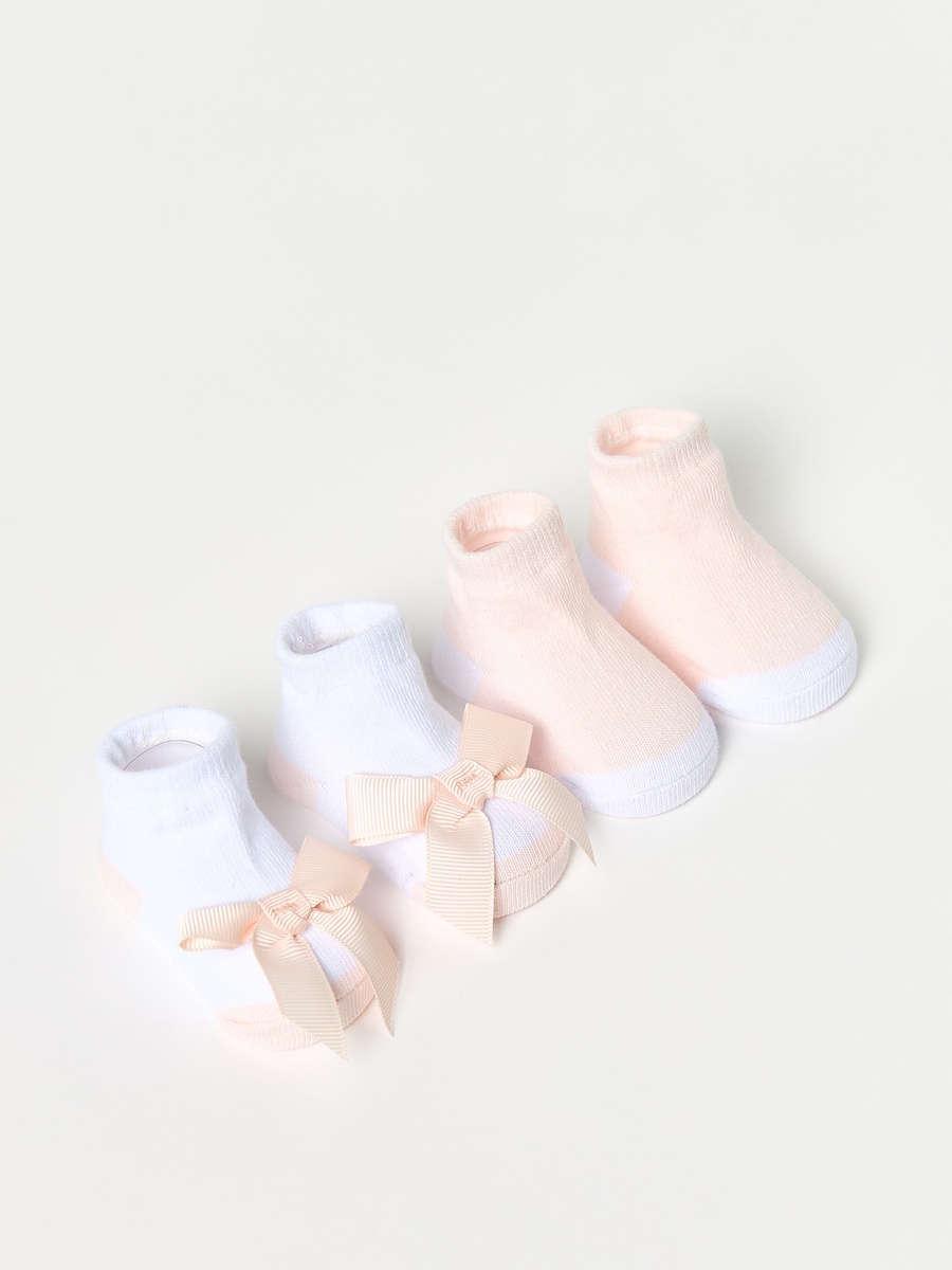 5-Piece Printed Bib and Booties Set