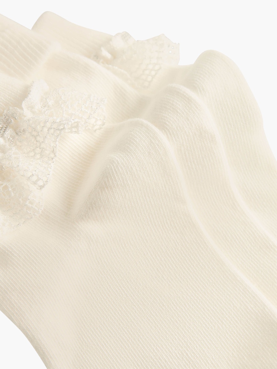 Pack of 3 Socks with Lace Frill