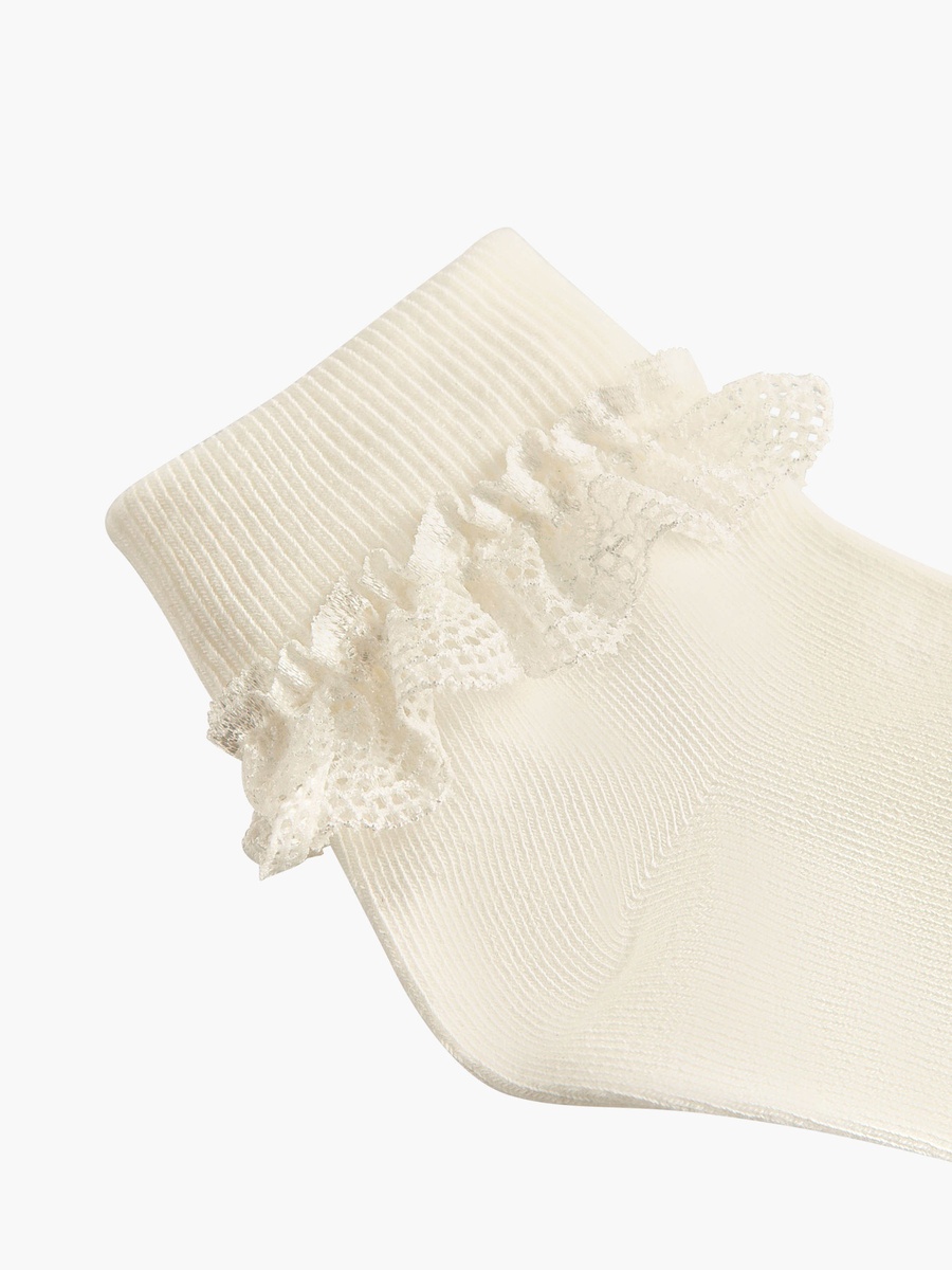Pack of 3 Socks with Lace Frill