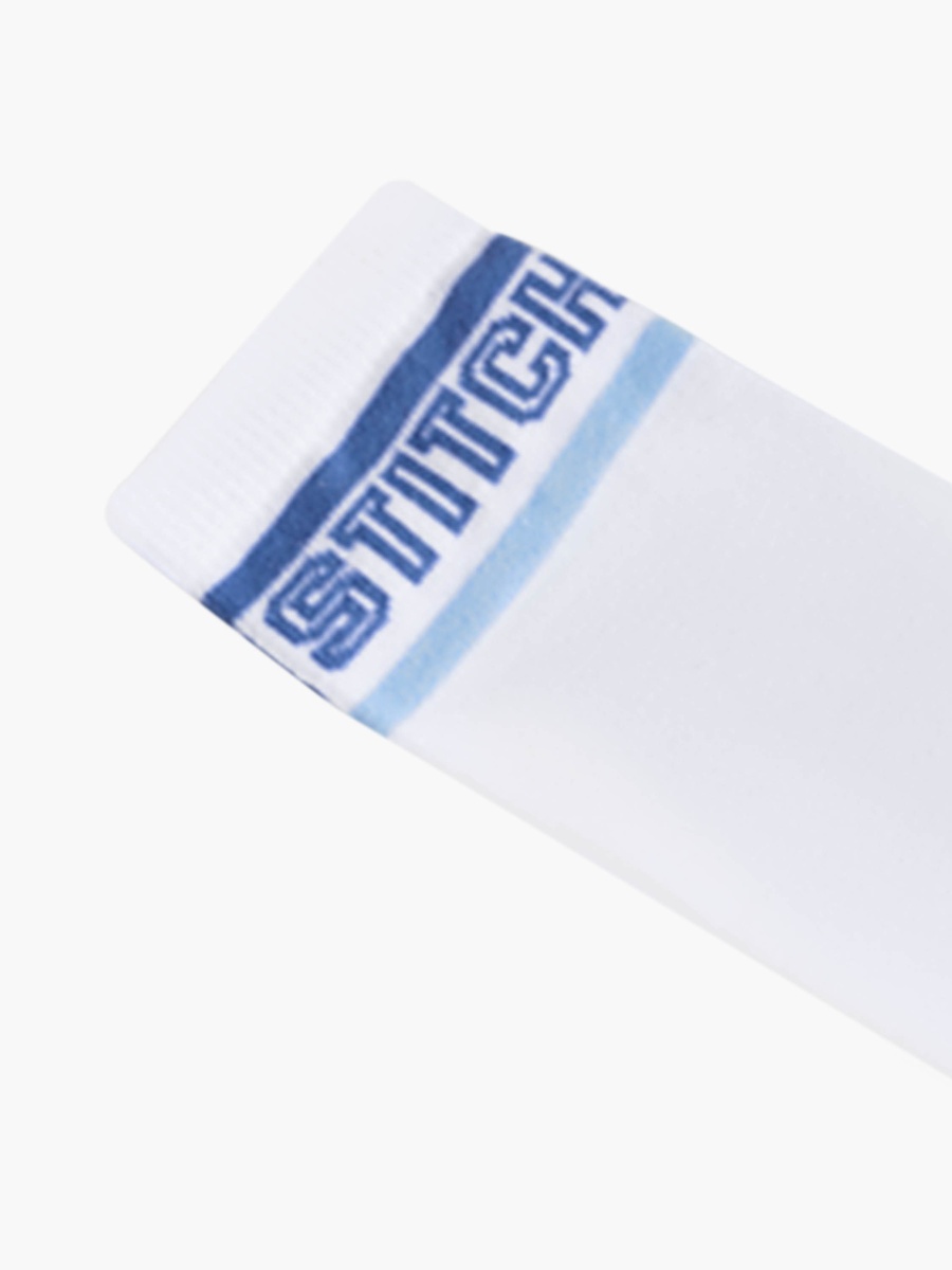Pack of 3 Stitch Print Ankle Length Socks