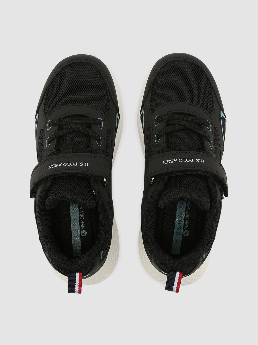 Boys Low-Top Hook and Loop Casual Sneakers