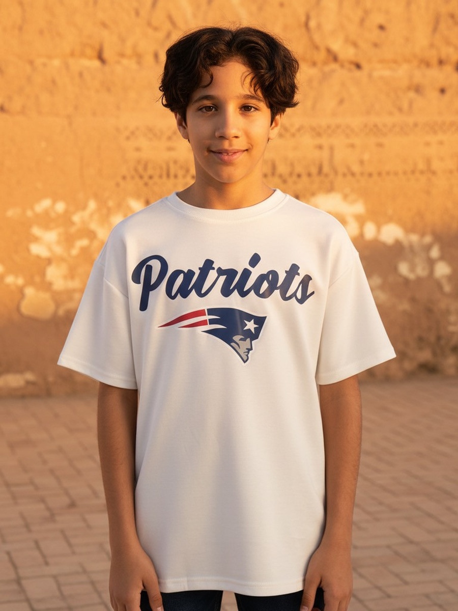 Patriots Print Oversized T-Shirt