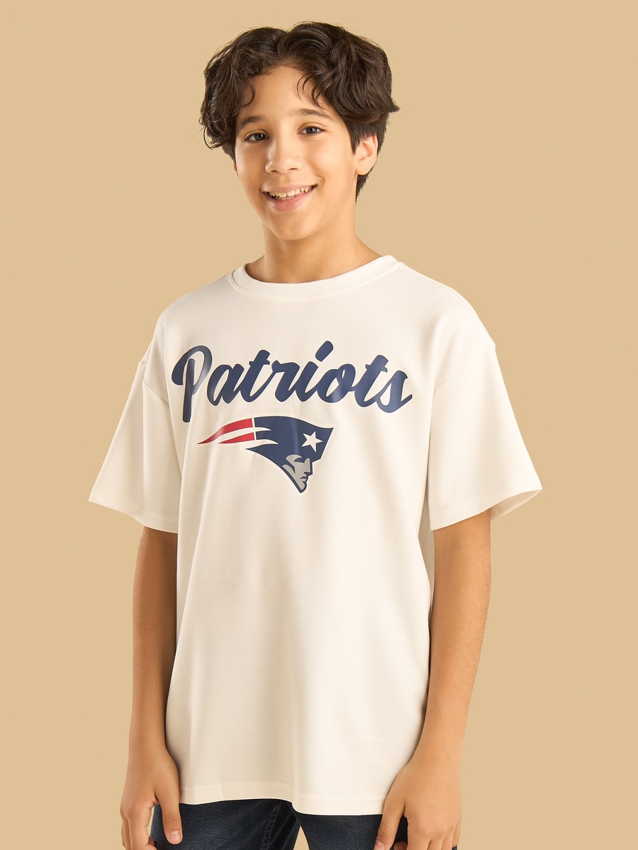 Patriots Print Oversized T-Shirt