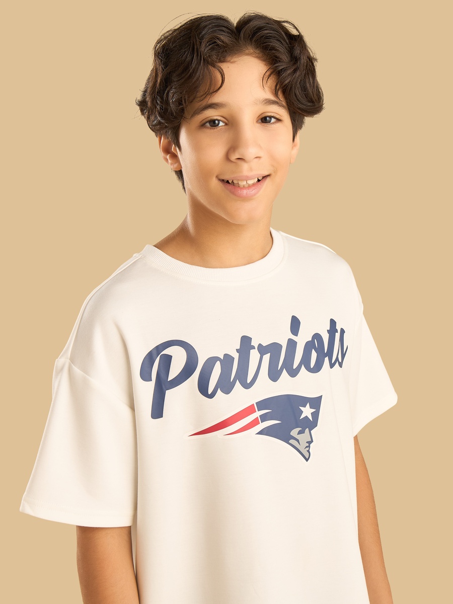 Patriots Print Oversized T-Shirt