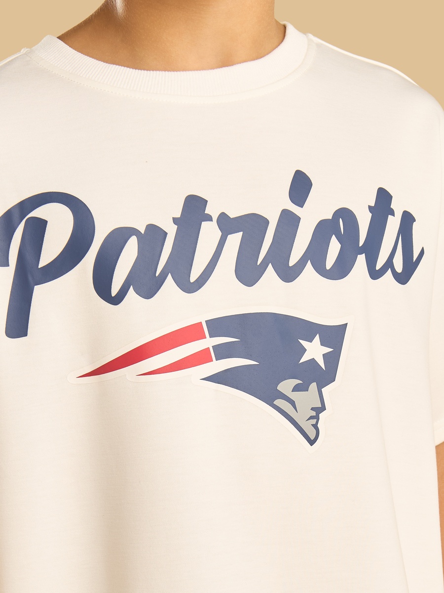 Patriots Print Oversized T-Shirt