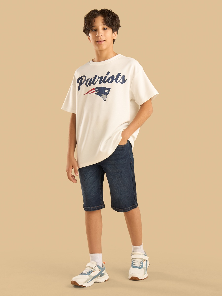 Patriots Print Oversized T-Shirt