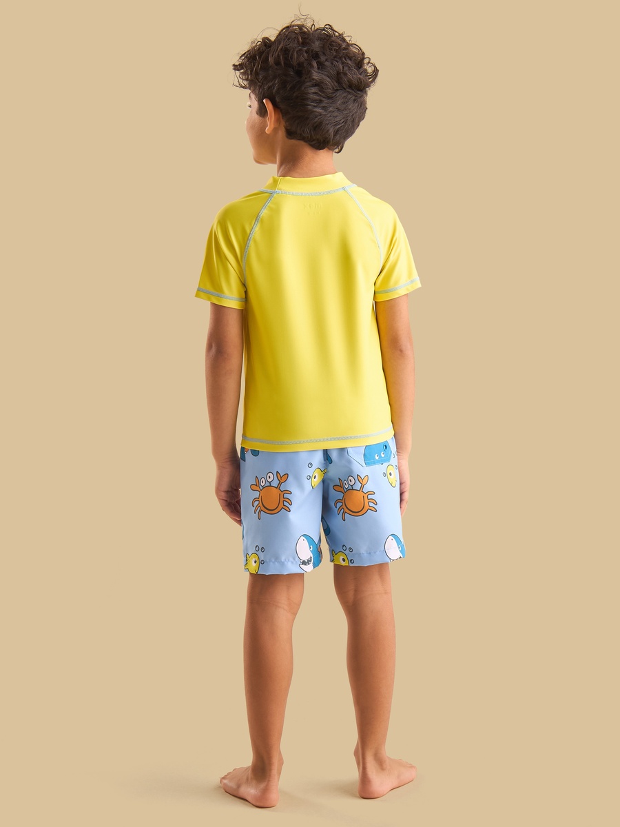 Printed Cotton Rashguard Set