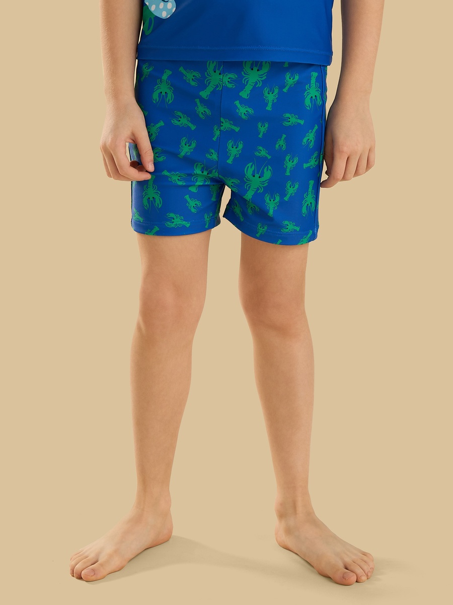Crab Print T-Shirt and Swim Shorts Set