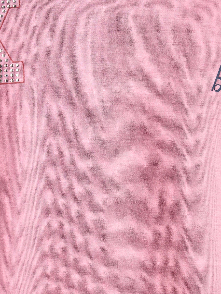 Hello Kitty Print Oversized Hooded Sweatshirt