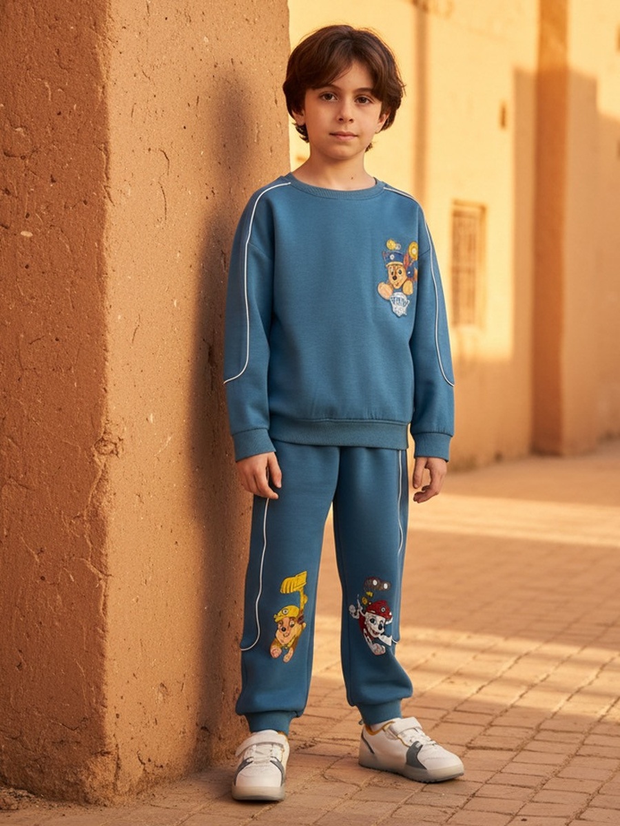 PAW Patrol Print Piping Detail Sweatshirt and Joggers Set