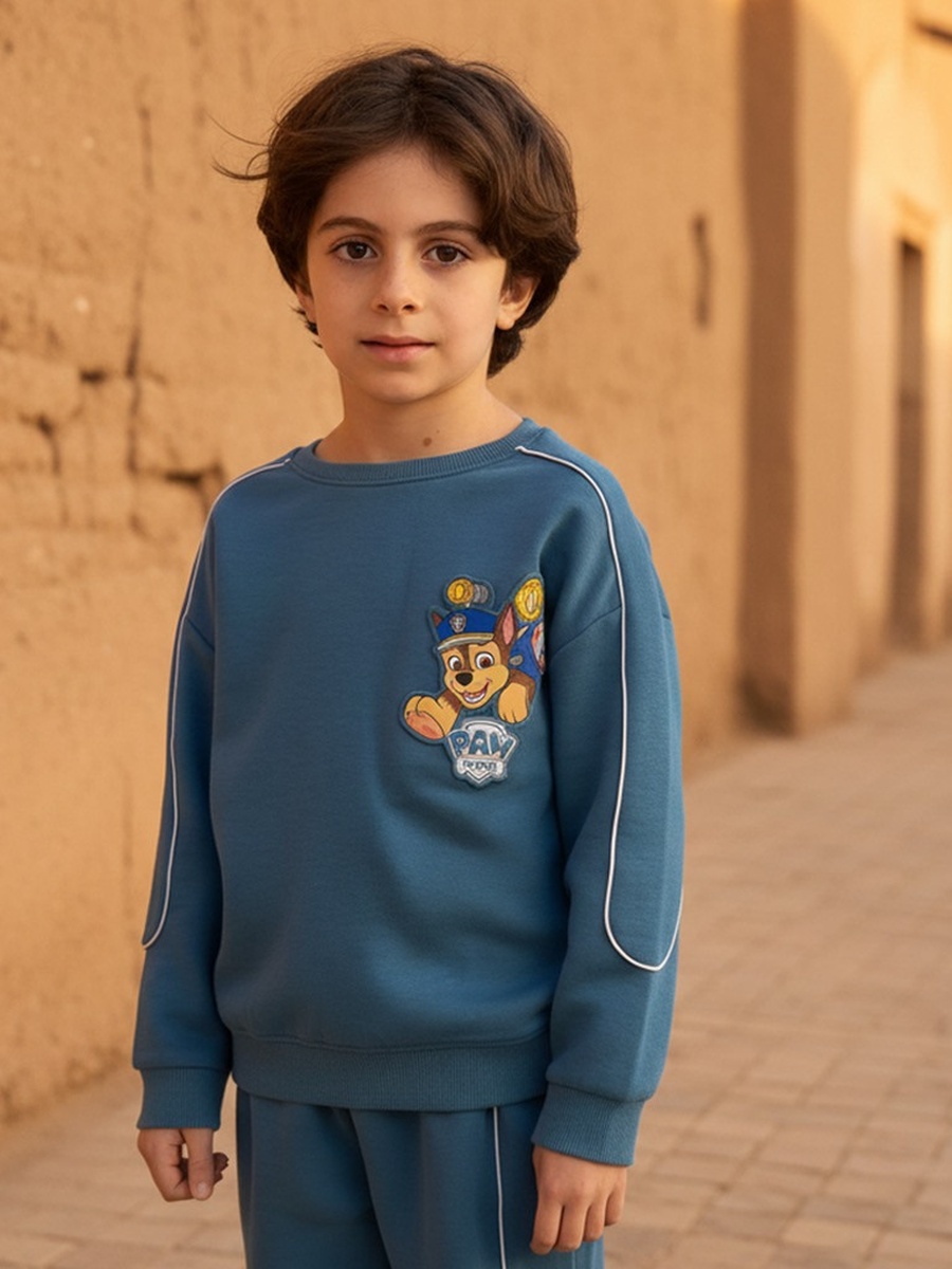 PAW Patrol Print Piping Detail Sweatshirt and Joggers Set