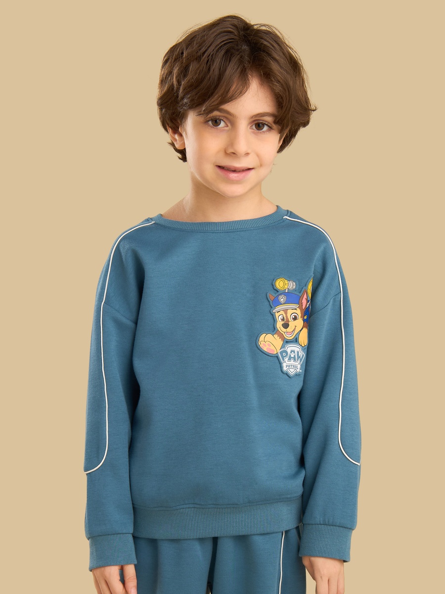 PAW Patrol Print Piping Detail Sweatshirt and Joggers Set