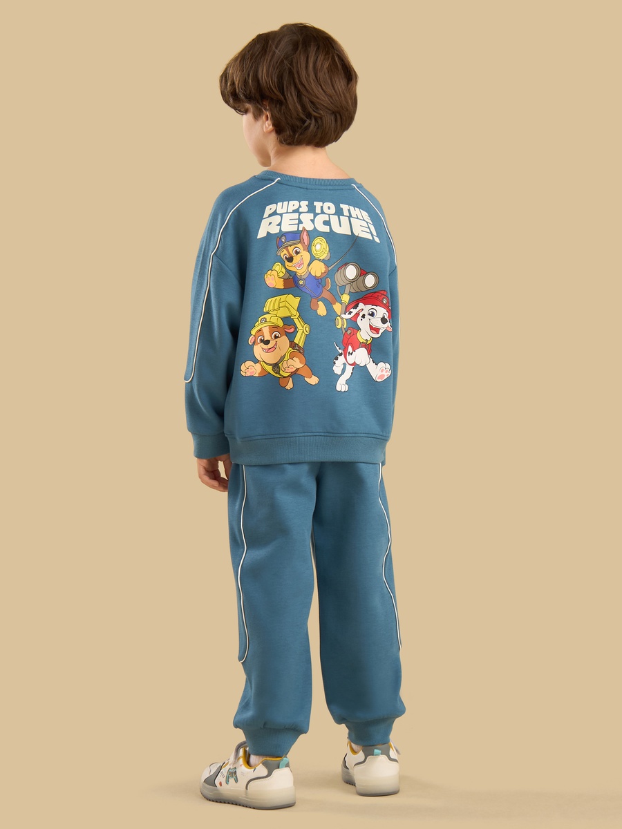 PAW Patrol Print Piping Detail Sweatshirt and Joggers Set