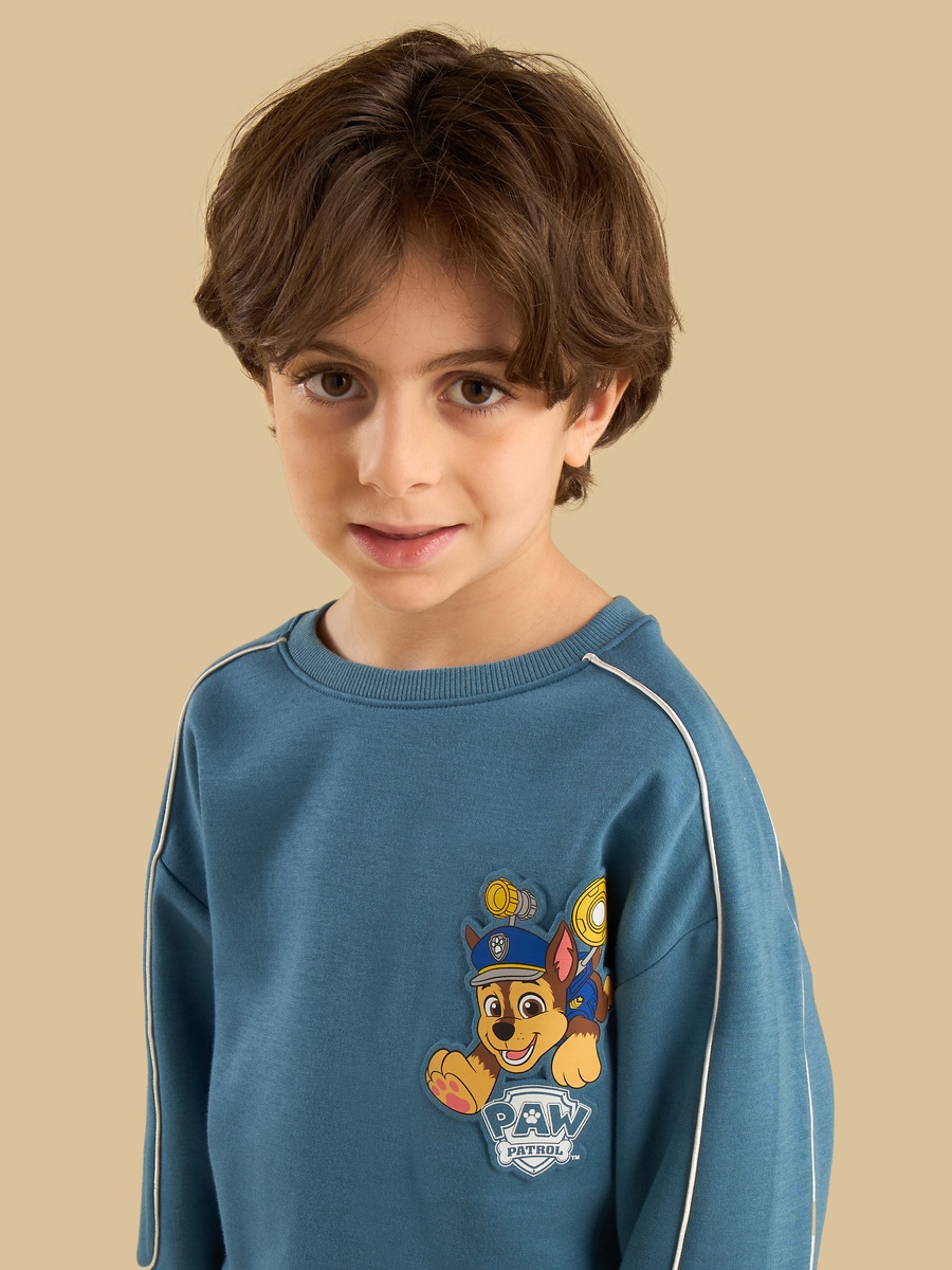 PAW Patrol Print Piping Detail Sweatshirt and Joggers Set