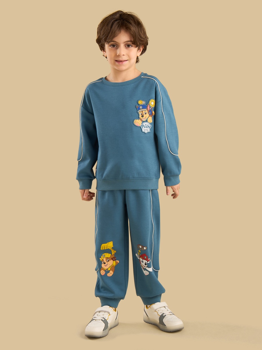 PAW Patrol Print Piping Detail Sweatshirt and Joggers Set