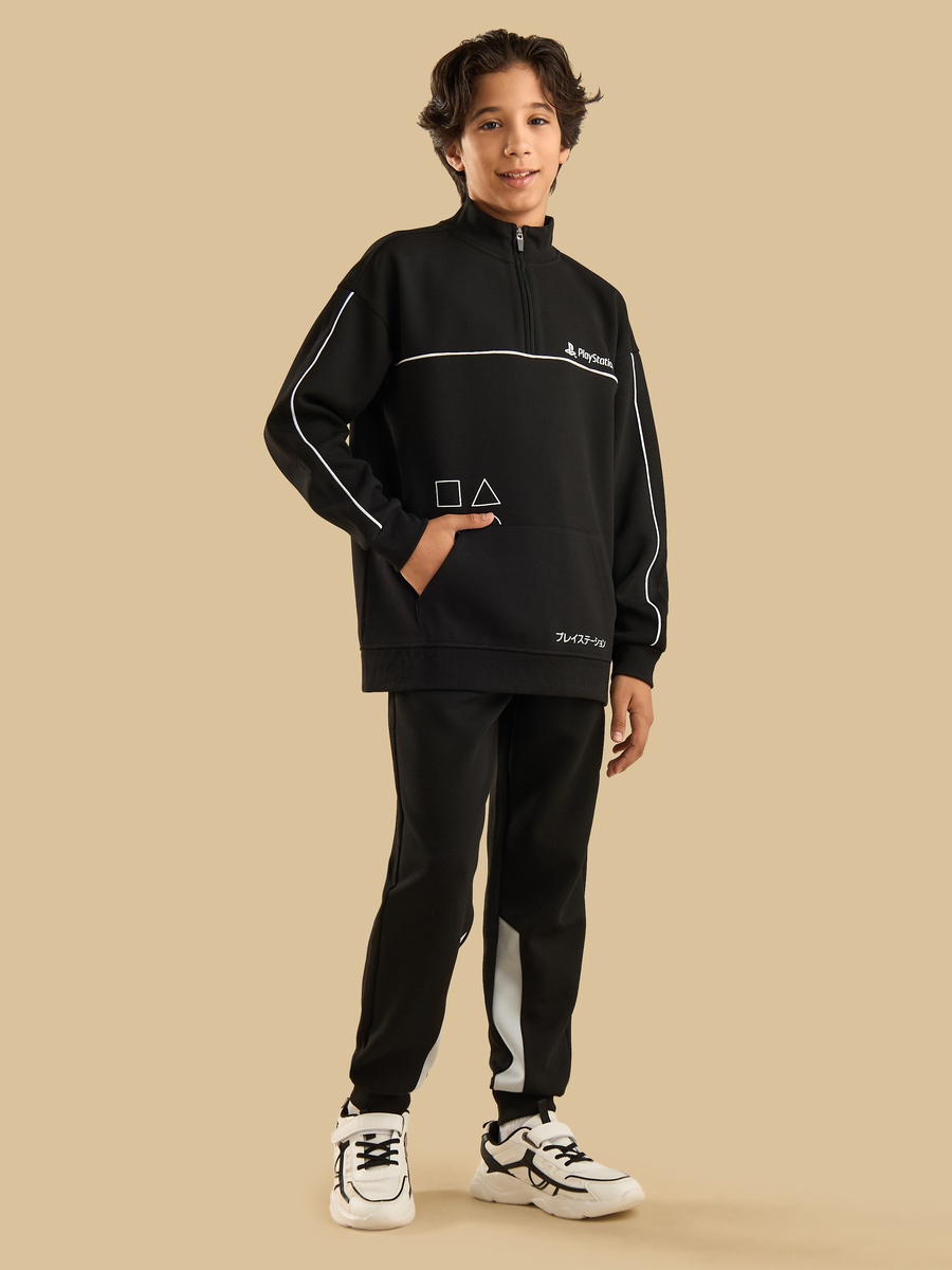Playstation Print Half Zip Sweatshirt