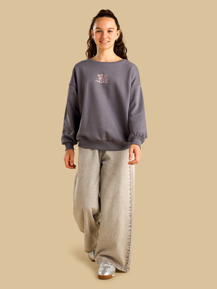 Graphic Print Oversized Sweatshirt