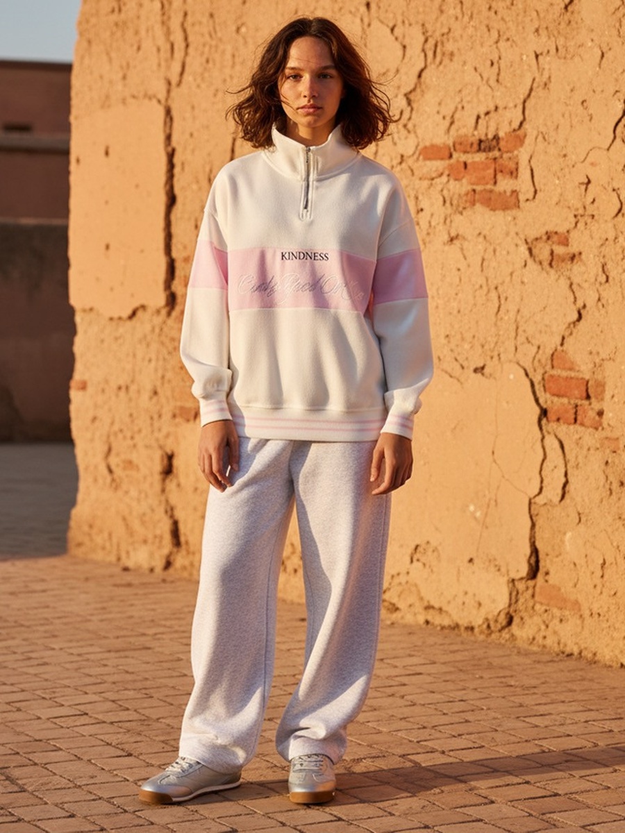 Colourblock Half-Zip Sweatshirt