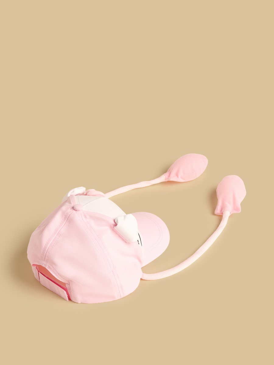 Hello Kitty Embroidered Cap with Hook and Loop Strap Closure