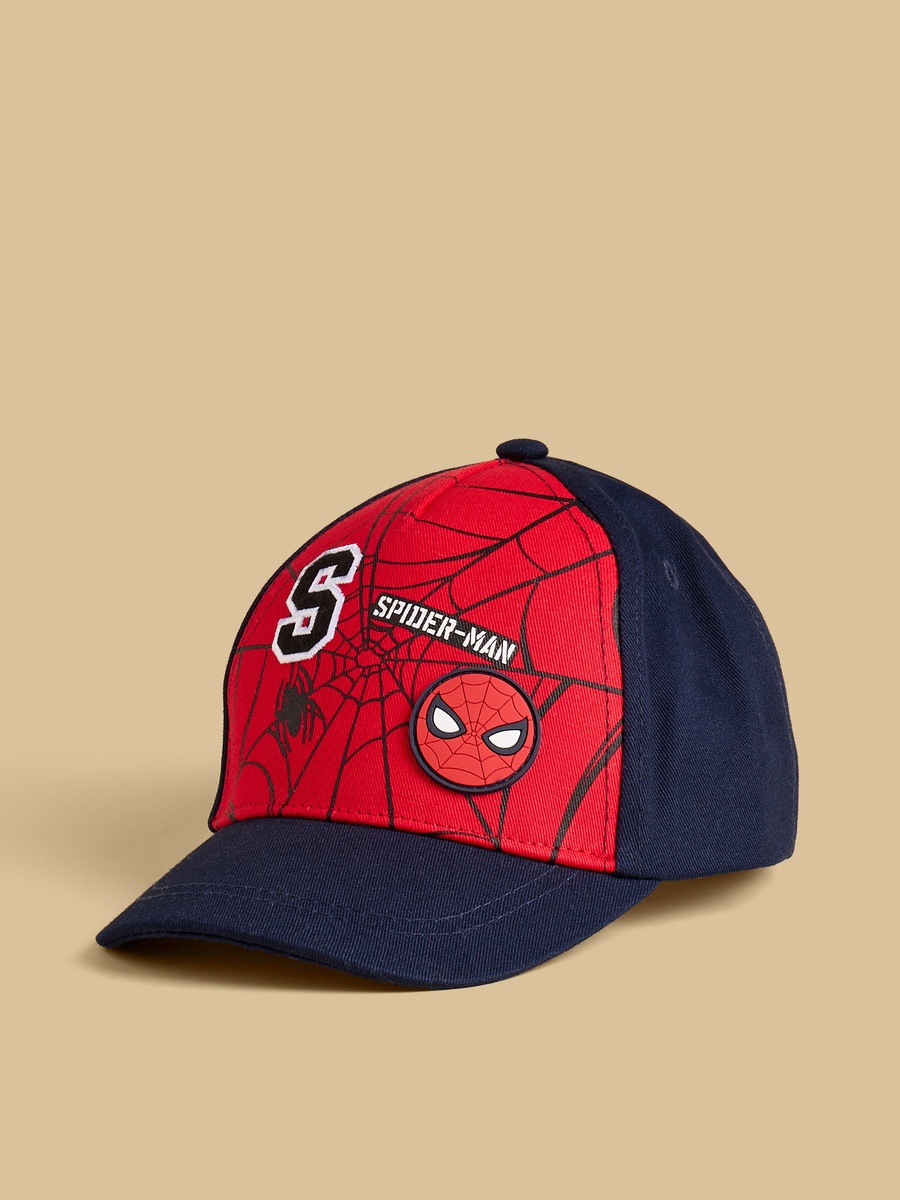 Spider-Man Applique Cap with Hook and Loop Strap Closure