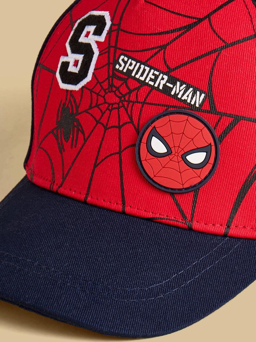 Spider-Man Applique Cap with Hook and Loop Strap Closure