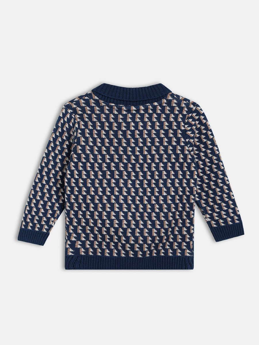 Boys Patterned Knit Sweater