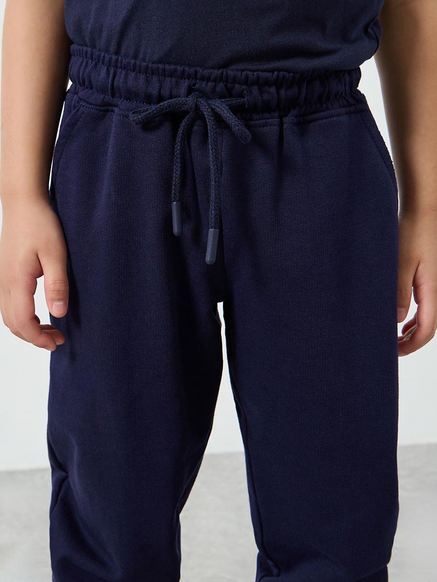 Kids Unisex Cotton Joggers with Side Pocket
